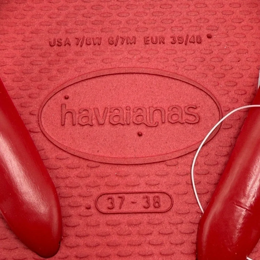 Havaianas Red Women's Flip Flop Sandals - Picture 4 of 7